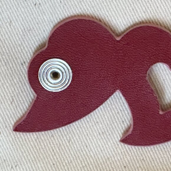 COACH COACHTOPIA HEART CORD HOLDER UPCRAFTED LEATHER+DUST BAG&BOX:NWT 1941 RED - Picture 14 of 16